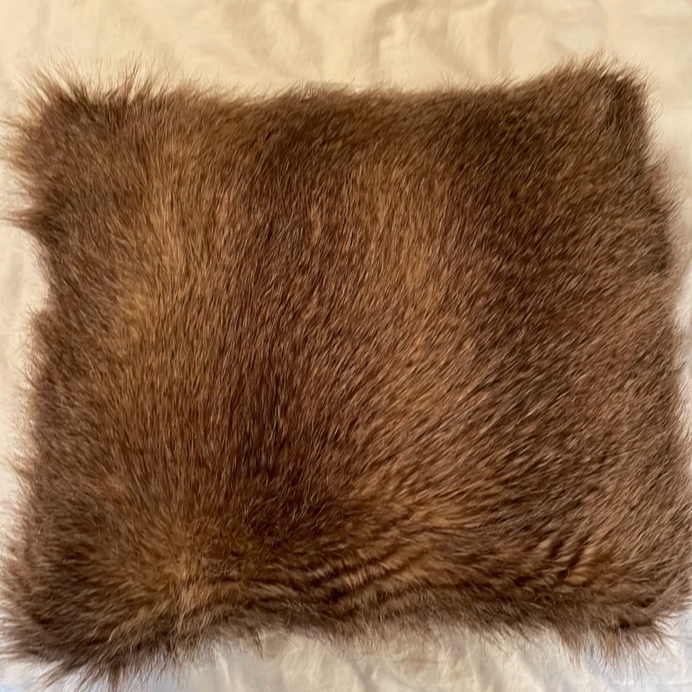 Faux Fur Throw Pillow